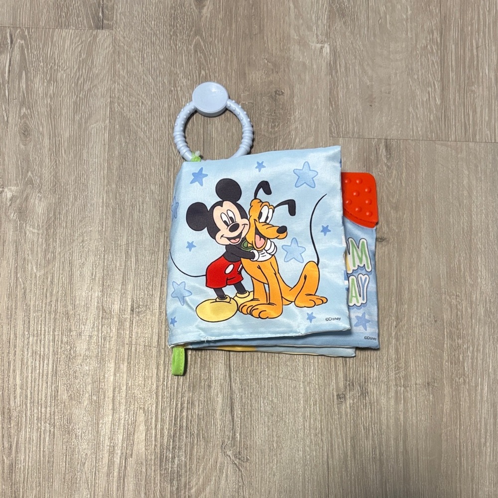 Disney Mickey and Pluto Soft Baby Book - Blue and‎ Orange